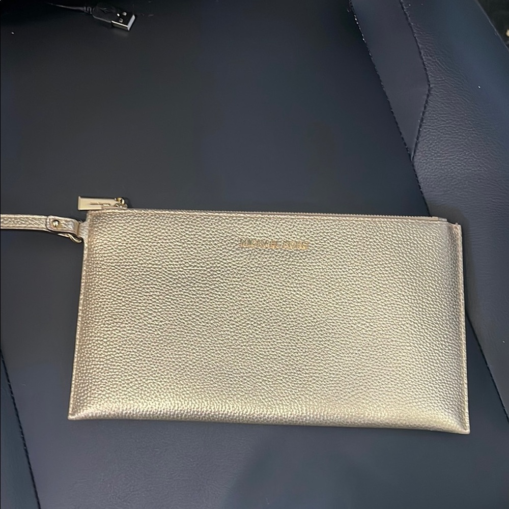 Gold Wristlet Clutch